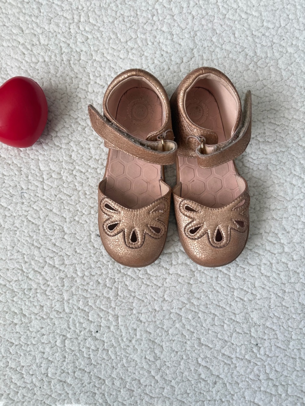Livie & Luca Rose Gold Mary Jane Cutout Dress Shoes